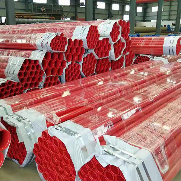Red Plastic Coated Steel Pipe for Fire Protection